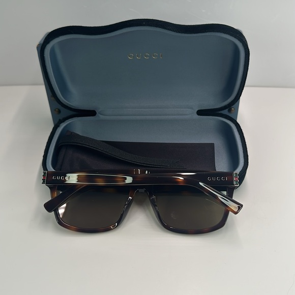 New Authentic Gucci GG0450S 003 57 Men's Sunglasses - Picture 7 of 15